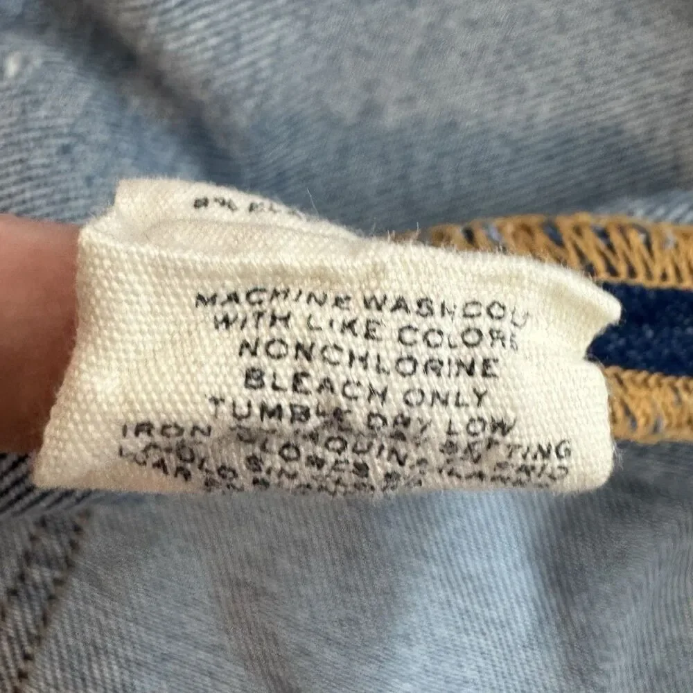 HATCH Maternity The Cut Off Denim Jean Shorts Size 30 Blue Distressed Stretch - Picture 9 of 9